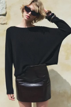 New JERSEY PUNTO RIB Mujer Cárdigan / Jerséis|Punto