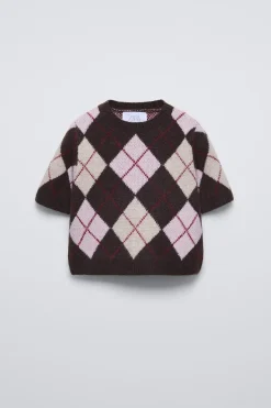 Niños ZARA 6 - 14 Años·Punto|6 - 14 Años·Total Look<JERSEY PUNTO ROMBOS