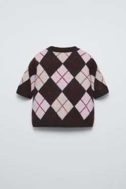 Niños ZARA 6 - 14 Años·Punto|6 - 14 Años·Total Look<JERSEY PUNTO ROMBOS