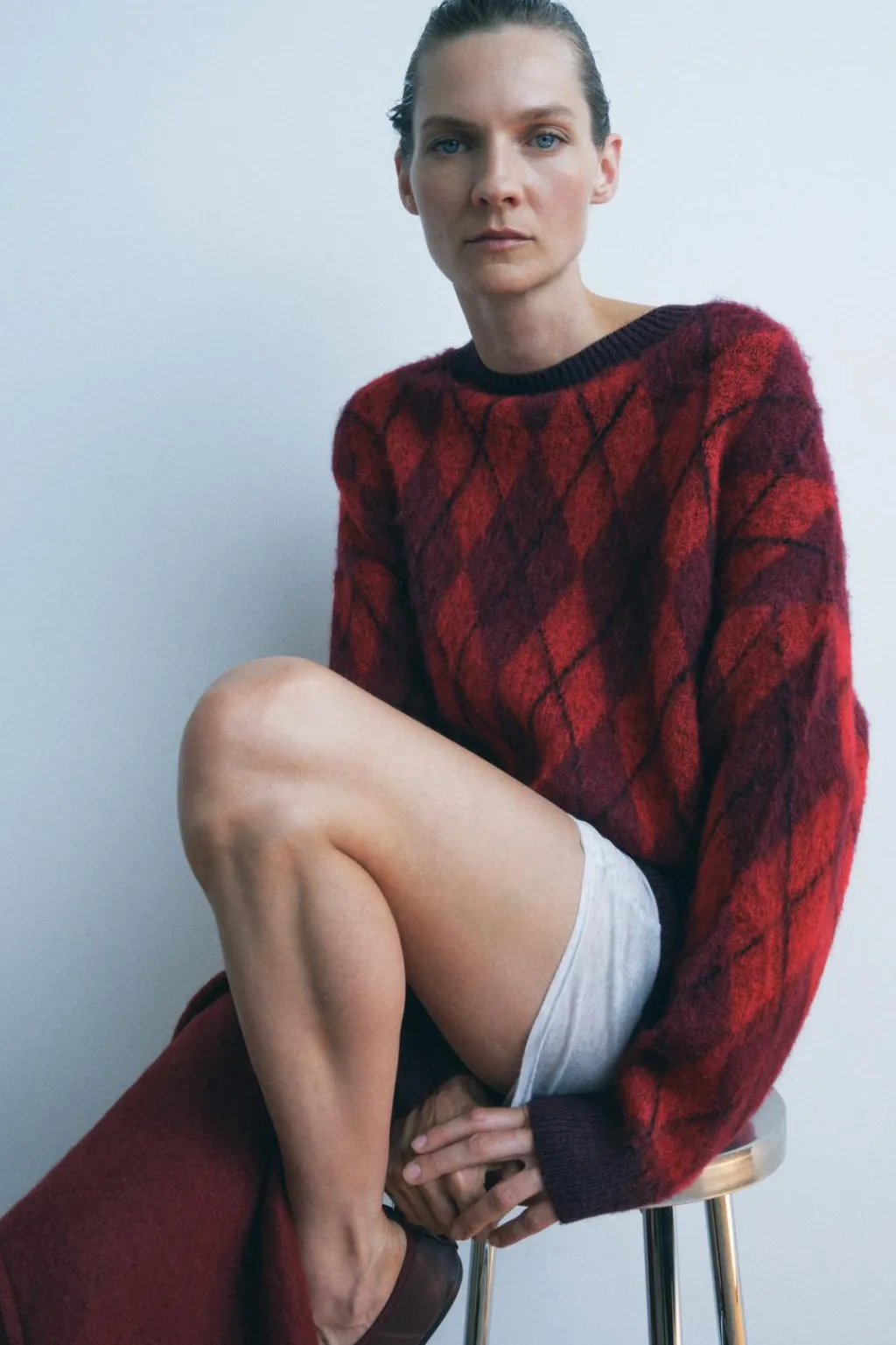 Outlet JERSEY PUNTO ROMBOS Mujer Cárdigan / Jerséis|Punto