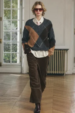 Online JERSEY PUNTO ROMBOS Mujer Cárdigan / Jerséis|Punto