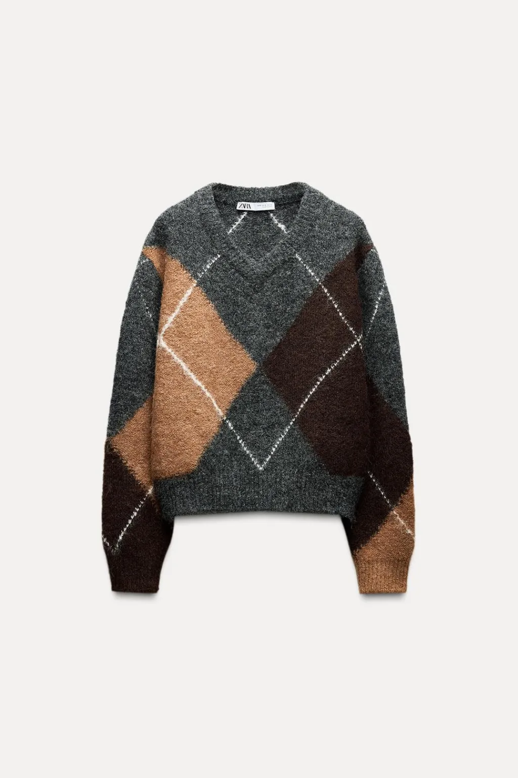 Online JERSEY PUNTO ROMBOS Mujer Cárdigan / Jerséis|Punto