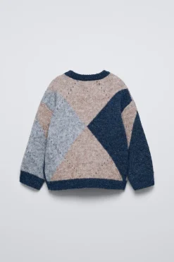 Niños ZARA 1½ - 6 Años·Punto|1½ - 6 Años·Punto<JERSEY PUNTO ROMBOS