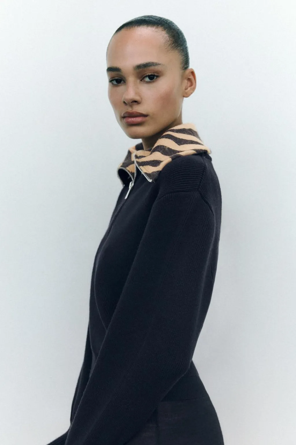 Outlet JERSEY PUNTO SOLAPA JACQUARD ANIMAL Mujer Cárdigan / Jerséis|Punto