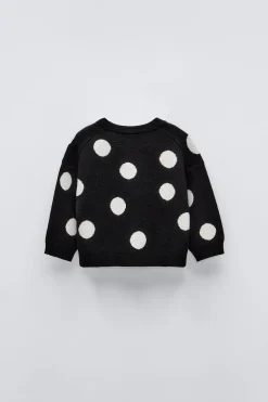 Niños ZARA 6 - 18 Meses·Conjuntos|6 - 18 Meses·Punto<JERSEY PUNTO TOPOS
