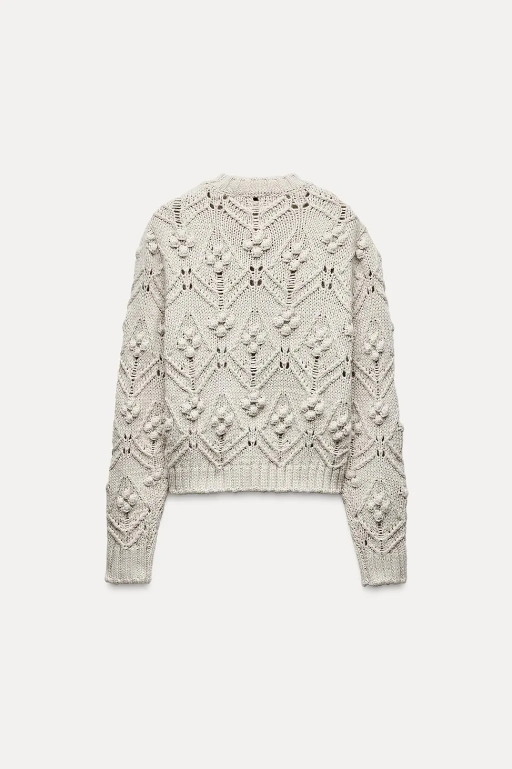 Hot JERSEY PUNTO TRENZADO POMPONES Mujer Cárdigan / Jerséis|Punto