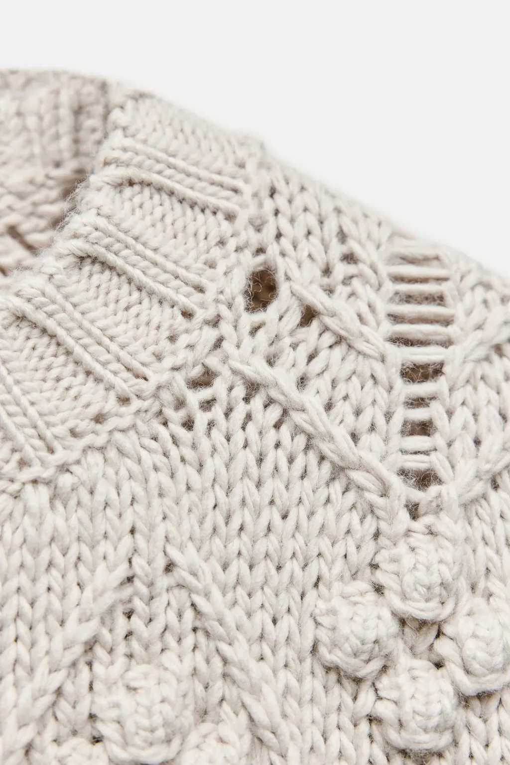 Hot JERSEY PUNTO TRENZADO POMPONES Mujer Cárdigan / Jerséis|Punto