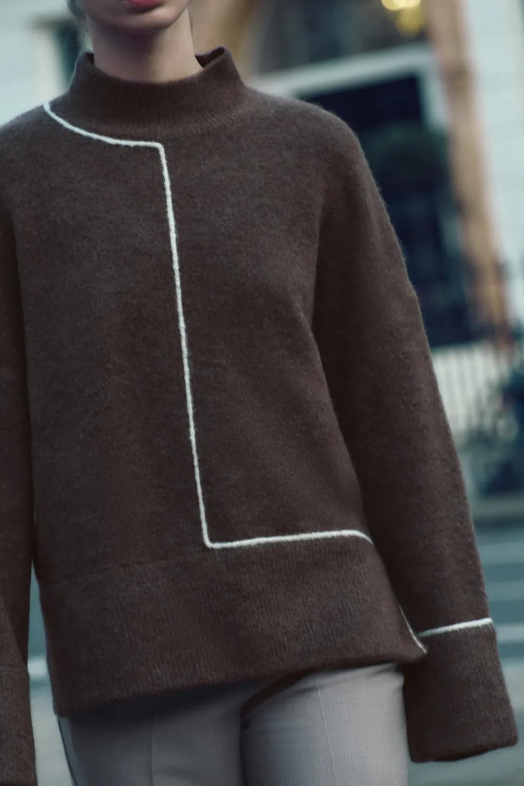 Hot JERSEY PUNTO VIVOS CONTRASTE Mujer Cárdigan / Jerséis|Punto