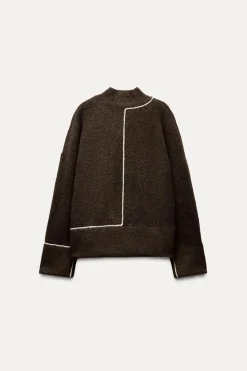 Hot JERSEY PUNTO VIVOS CONTRASTE Mujer Cárdigan / Jerséis|Punto