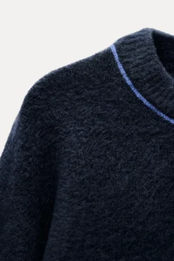 Outlet JERSEY PUNTO VIVOS CONTRASTE Mujer Cárdigan / Jerséis|Punto