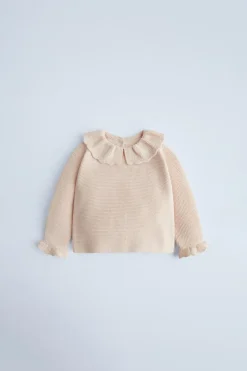 Niños ZARA 0 - 6 Meses·Punto|0 - 6 Meses·Básicos<JERSEY PUNTO VOLANTES