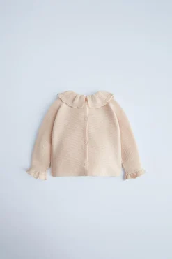 Niños ZARA 0 - 6 Meses·Punto|0 - 6 Meses·Básicos<JERSEY PUNTO VOLANTES