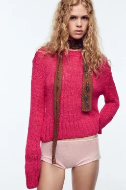 Online JERSEY RÚSTICO PUNTO Mujer Cárdigan / Jerséis|Punto