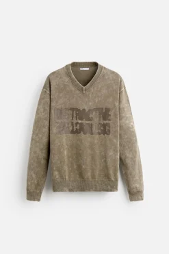 Clearance JERSEY TEXTO ESTAMPADO Hombre Jerséis / Chaquetas