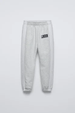 Niños ZARA 6 - 14 Años·Pantalones|6 - 14 Años·Deporte / Jogging<JOGGER TEXTO FLOCK