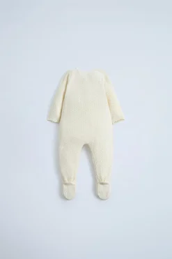 Niños ZARA 0 - 6 Meses·Punto<KIMONO ALGODÓN SEDA PUNTO TEXTURA