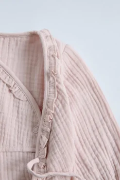 Niños ZARA 0 - 6 Meses·Bodies / Camisas|0 - 6 Meses·Básicos<KIMONO BAMBULA VOLANTITO