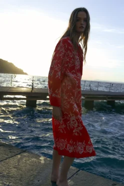 Hot KIMONO ESTAMPADO BORDADOS Mujer Chaquetas / Cazadoras