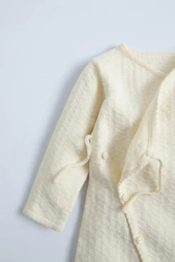 Niños ZARA 0 - 6 Meses·Punto|0 - 6 Meses·Básicos<KIMONO LARGO ALGODÓN SEDA