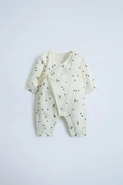Niños ZARA 0 - 6 Meses·Básicos<KIMONO LARGO PAJARITOS BAMBULA