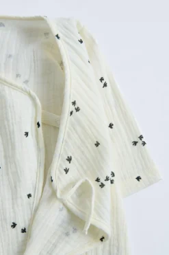 Niños ZARA 0 - 6 Meses·Básicos<KIMONO LARGO PAJARITOS BAMBULA