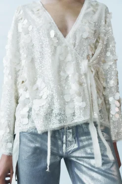 Hot KIMONO LENTEJUELAS ZW COLLECTION Mujer Chaquetas / Cazadoras