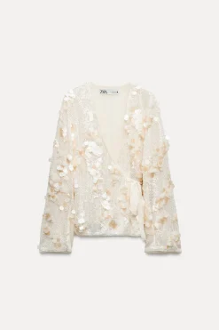 Hot KIMONO LENTEJUELAS ZW COLLECTION Mujer Chaquetas / Cazadoras