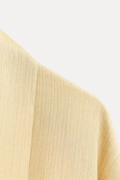 Discount KIMONO PLISADO CINTURÓN Mujer Chaquetas / Cazadoras