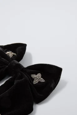 Niños ZARA 1½ - 6 Años·Accesorios|6 - 14 Años·Accesorios<LAZO PASADOR VELVET APLIQUE ABALORIOS