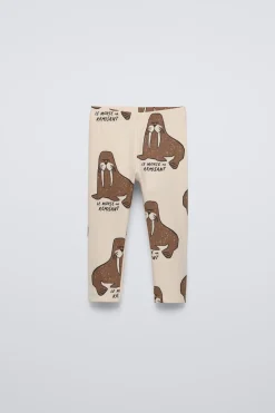 Niños ZARA 1½ - 6 Años·Pantalones|1½ - 6 Años·Leggings<LEGGING ESTAMPADO MORSAS