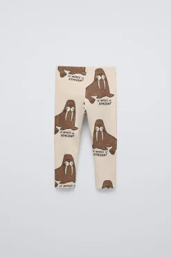 Niños ZARA 1½ - 6 Años·Pantalones|1½ - 6 Años·Leggings<LEGGING ESTAMPADO MORSAS