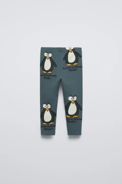 Niños ZARA 1½ - 6 Años·Pantalones|1½ - 6 Años·Leggings<LEGGING ESTAMPADO PINGÜINOS