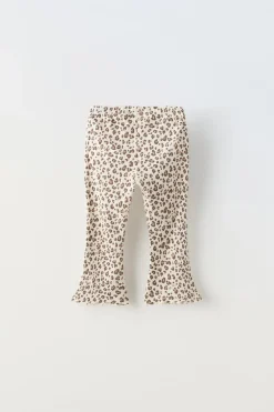 Niños ZARA 1½ - 6 Años·Pantalones|1½ - 6 Años·Leggings<LEGGING FLARE ANIMAL PRINT