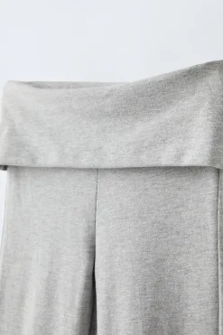 Niños ZARA 6 - 14 Años·Pantalones|6 - 14 Años·Leggings<LEGGING FLARE CINTURILLA VUELTA