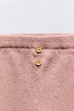 Niños ZARA 0 - 6 Meses·Punto|0 - 6 Meses·Leggings / Polainas<LEGGING RIB BOTONES