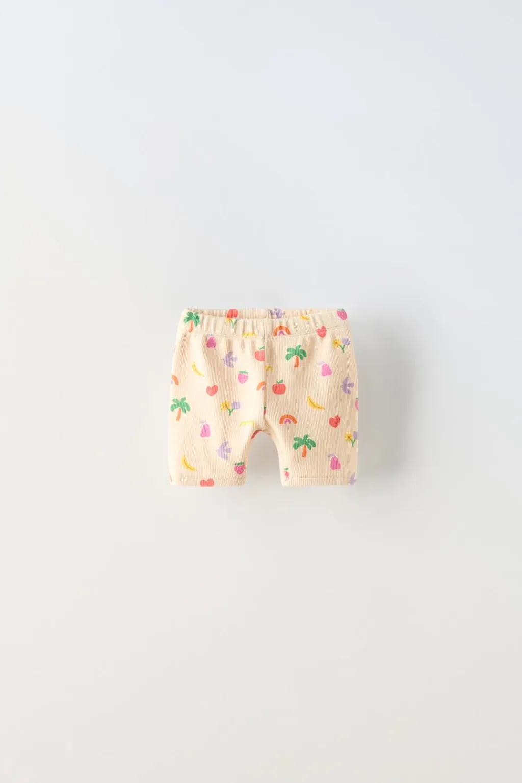 Niños ZARA 6 - 18 Meses·Conjuntos|6 - 18 Meses·Pantalones / Leggings<LEGGING RIB CICLISTA FRUTAS