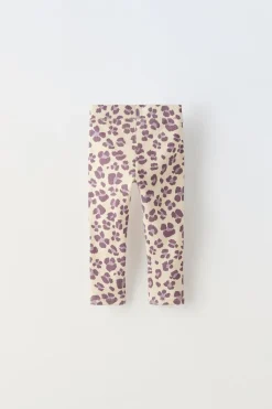 Niños ZARA 1½ - 6 Años·Pantalones|1½ - 6 Años·Leggings<LEGGING RIB ESTAMPADO
