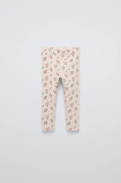 Niños ZARA 1½ - 6 Años·Pantalones|1½ - 6 Años·Leggings<LEGGING RIB ESTAMPADO