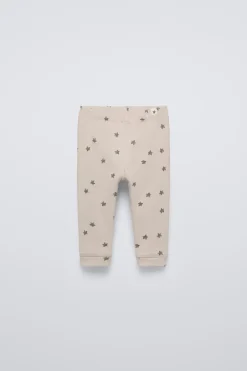 Niños ZARA 6 - 18 Meses·Pantalones / Leggings<LEGGING RIB ESTRELLAS