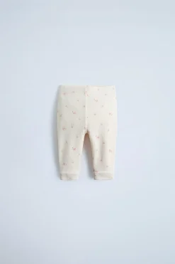 Niños ZARA 0 - 6 Meses·Leggings / Polainas|0 - 6 Meses·Homewear<LEGGING RIB FLORES