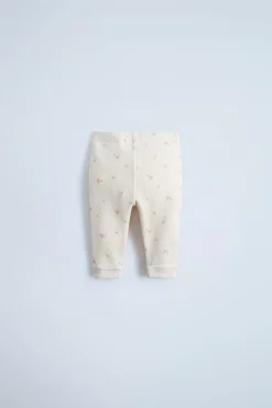 Niños ZARA 0 - 6 Meses·Leggings / Polainas|0 - 6 Meses·Homewear<LEGGING RIB FLORES