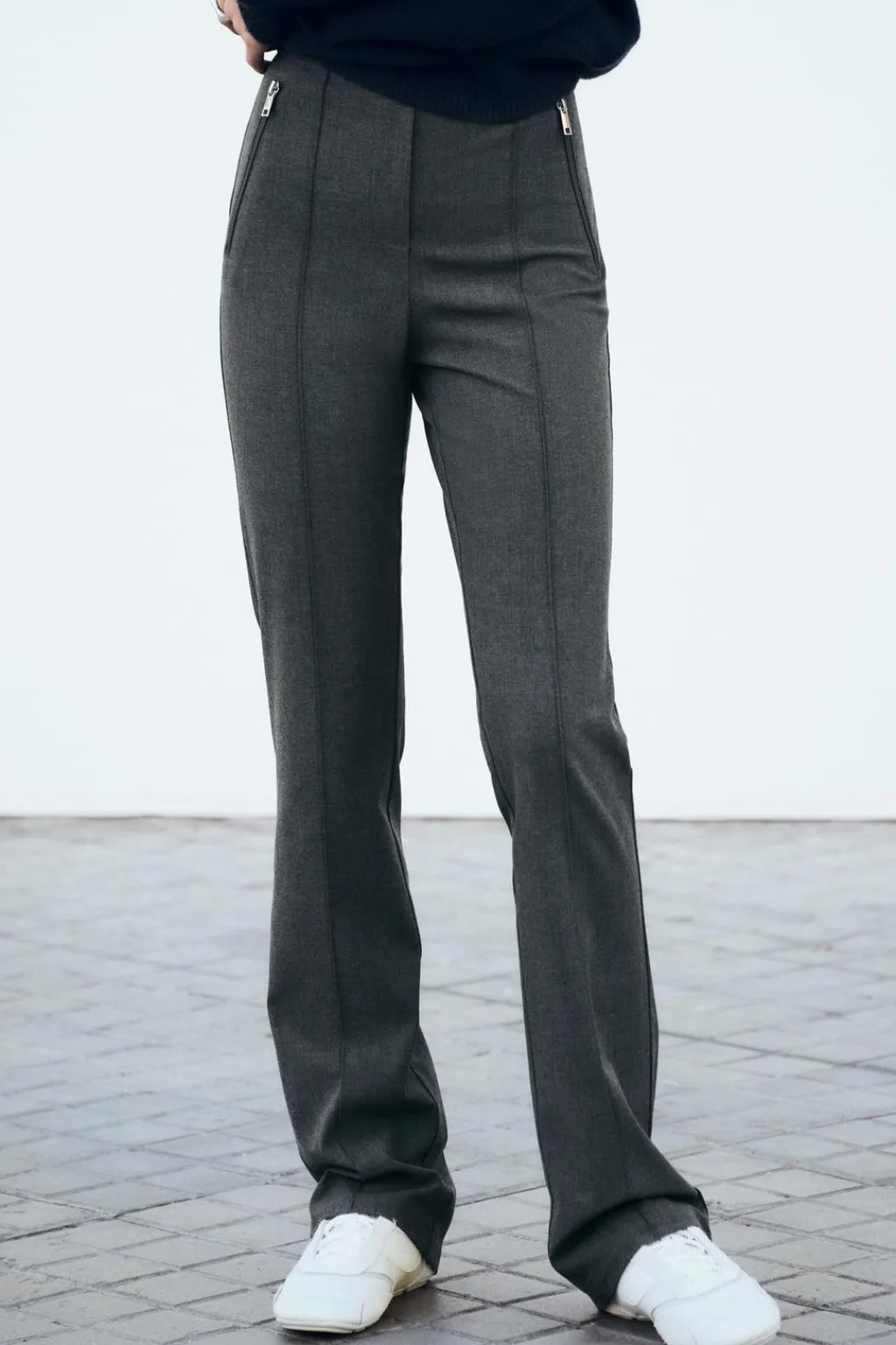 Fashion LEGGINGS BOLSILLOS CREMALLERA Mujer Pantalones