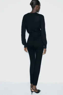 Sale LEGGINGS BOTONES DORADOS Mujer Pantalones