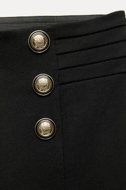 Sale LEGGINGS BOTONES DORADOS Mujer Pantalones