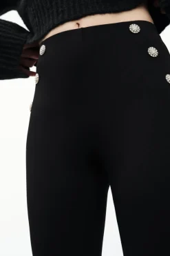 Clearance LEGGINGS BOTONES JOYA TIRO MEDIO Mujer Pantalones