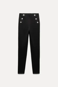 Clearance LEGGINGS BOTONES JOYA TIRO MEDIO Mujer Pantalones