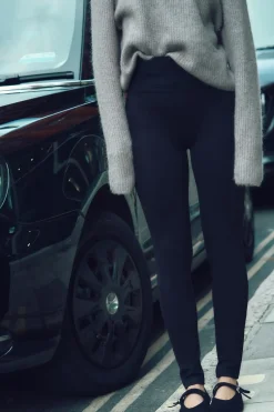 New LEGGINGS CINTURA ANCHA Mujer Pantalones