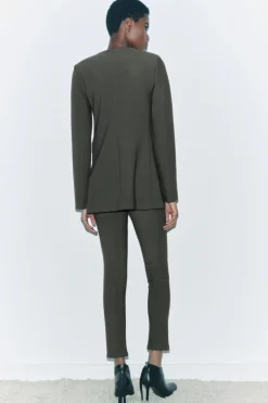 Outlet LEGGINGS CREPE TIRO ALTO Mujer Pantalones