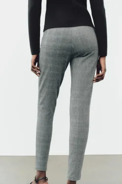 Hot LEGGINGS CUADROS TIRO MEDIO Mujer Pantalones