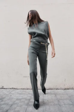 Hot LEGGINGS FLARE BOLSILLOS LATERALES Mujer Pantalones